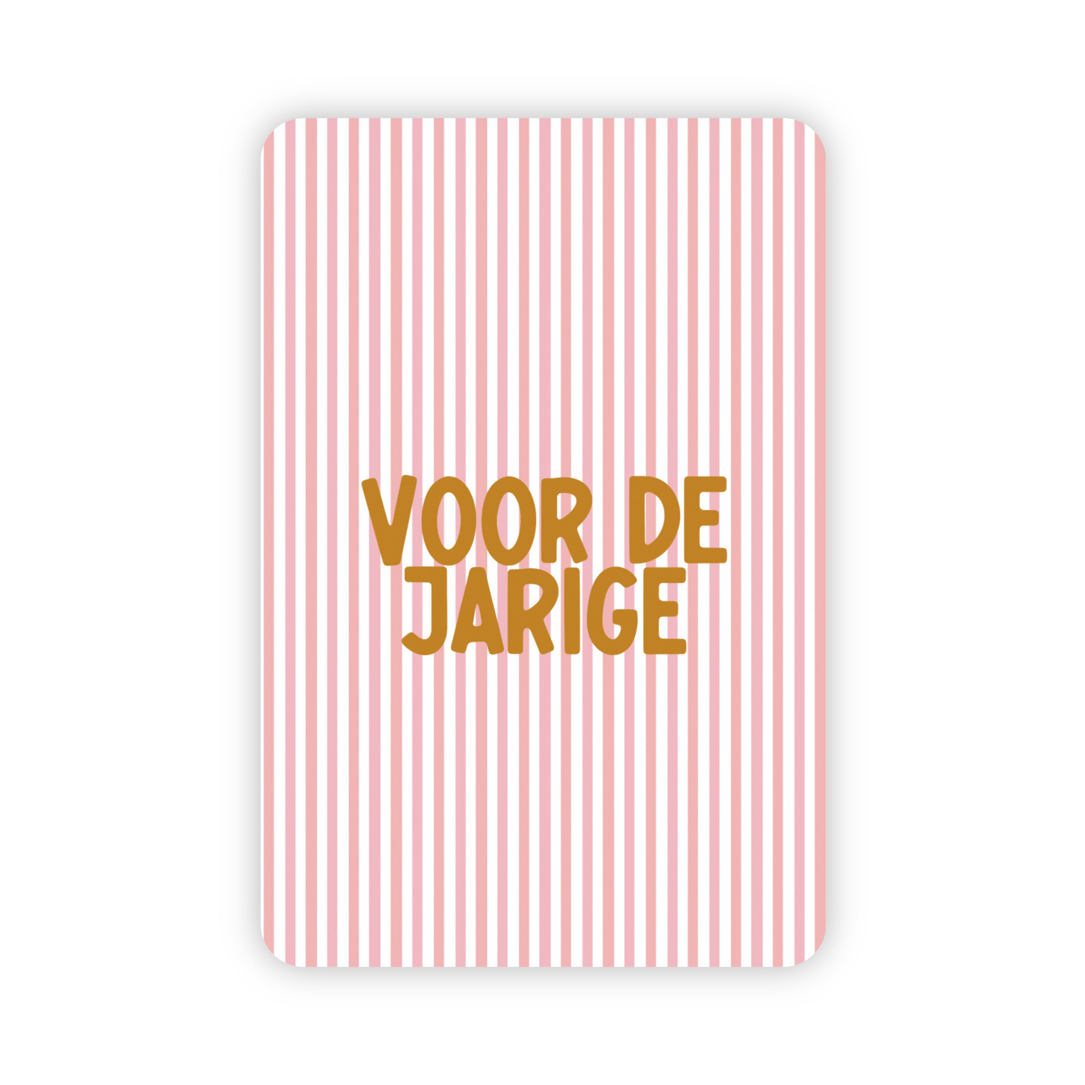 Wenskaart | Voor de jarige goudfolie