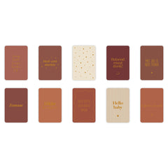 Wenskaarten | Set van 10 met goudfolie