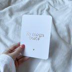 Wenskaart | Zo mega trots goudfolie