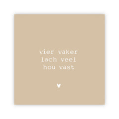 Forex tegeltje | Vier vaker lach veel hou vast