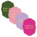 Cadeaustickers | Kadootje voor jou 10 stuks goudfolie