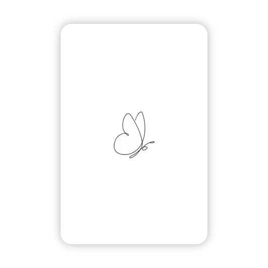 Minikaart | Blanco vlinder