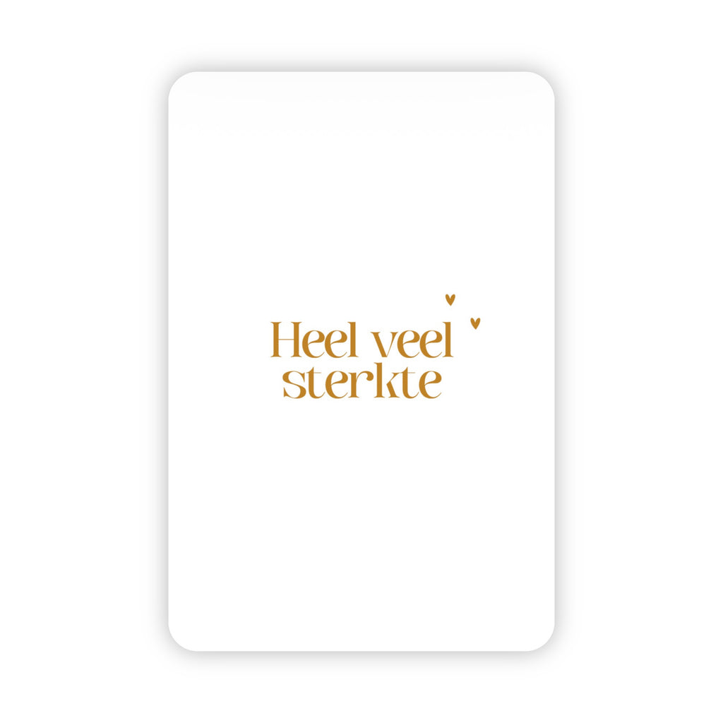 Wenskaarten | Set van 10 met goudfolie