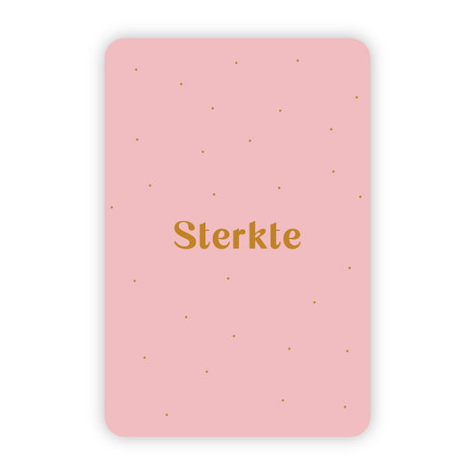 Wenskaart | Sterkte goudfolie