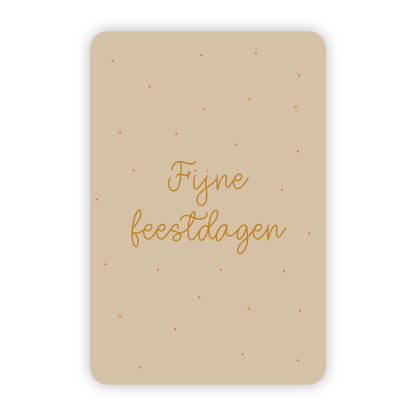 Kerstkaarten | Set van 10 met goudfolie