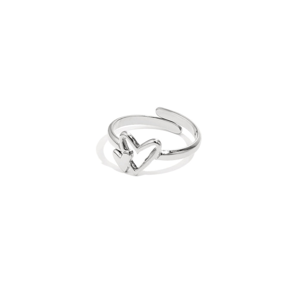 Ring | Rosa zilver
