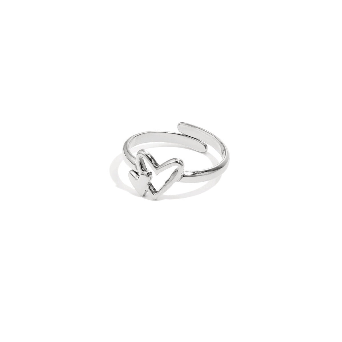 Ring | Rosa zilver