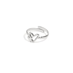 Ring | Rosa zilver