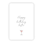 Wenskaart | Happy birthday bestie
