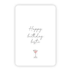 Wenskaart | Happy birthday bestie