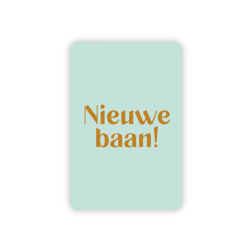 Minikaart | Nieuwe baan goudfolie