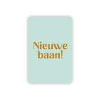 Minikaart | Nieuwe baan goudfolie
