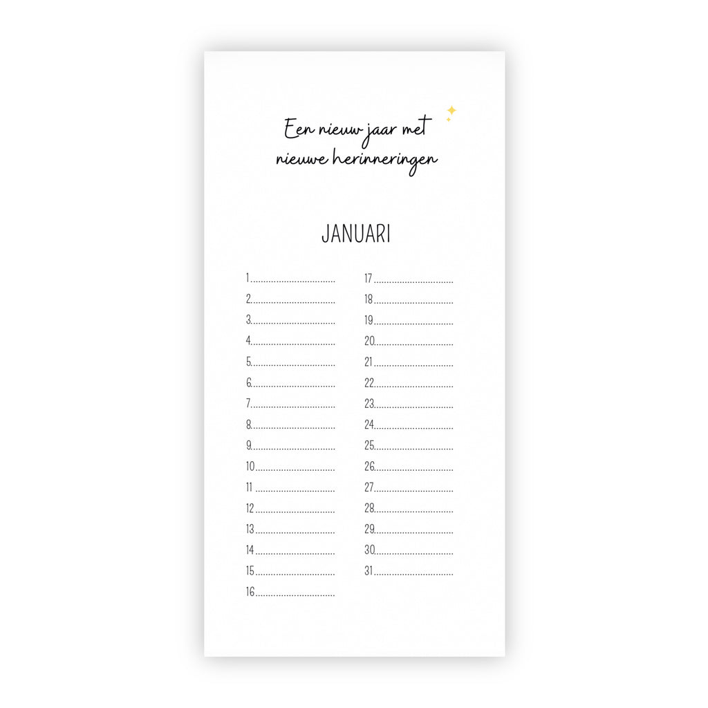 Verjaardagskalender | Taart, slingers en een lach