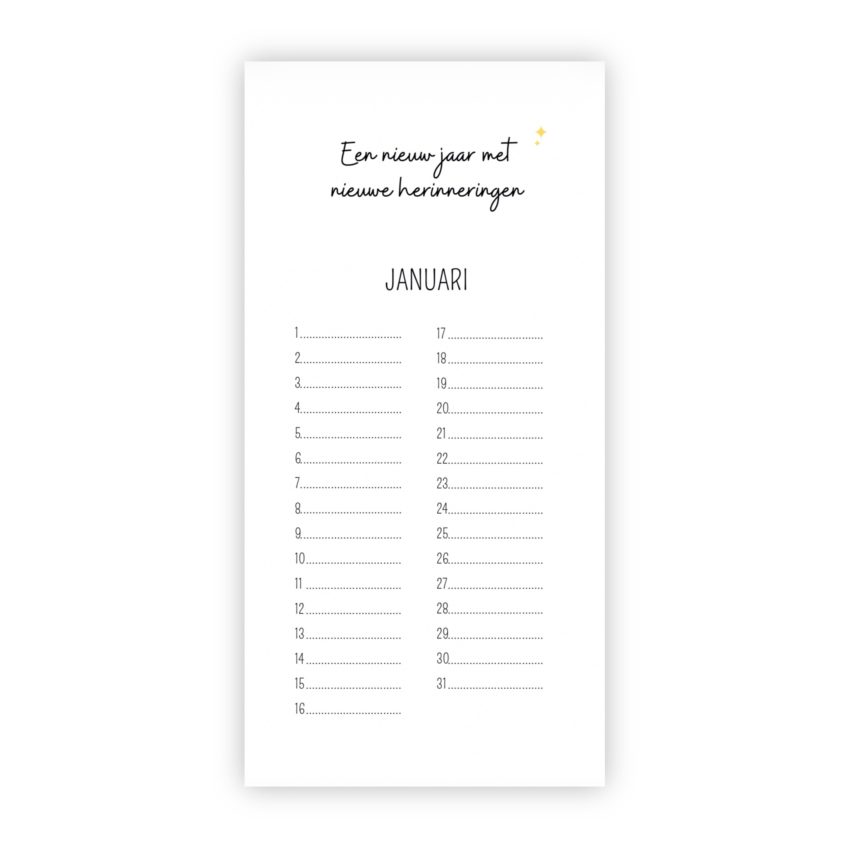 Verjaardagskalender | Taart, slingers en een lach