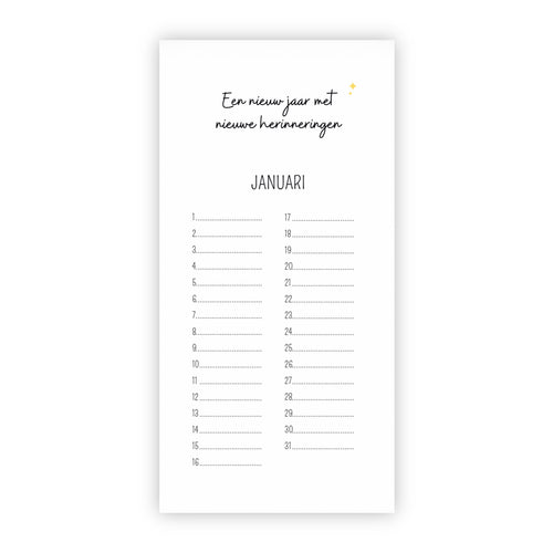 Verjaardagskalender | Taart, slingers en een lach