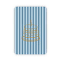 Wenskaart | Blanco taart goudfolie