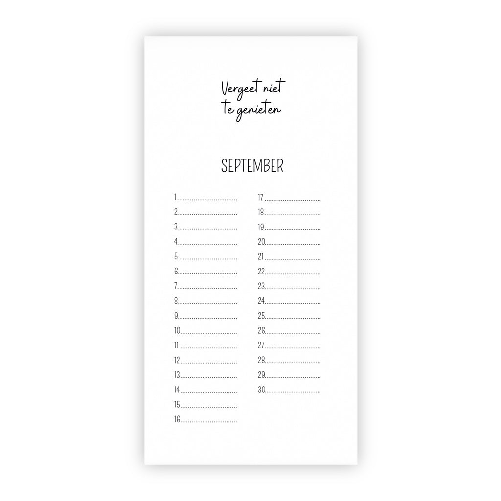 Verjaardagskalender | Taart, slingers en een lach