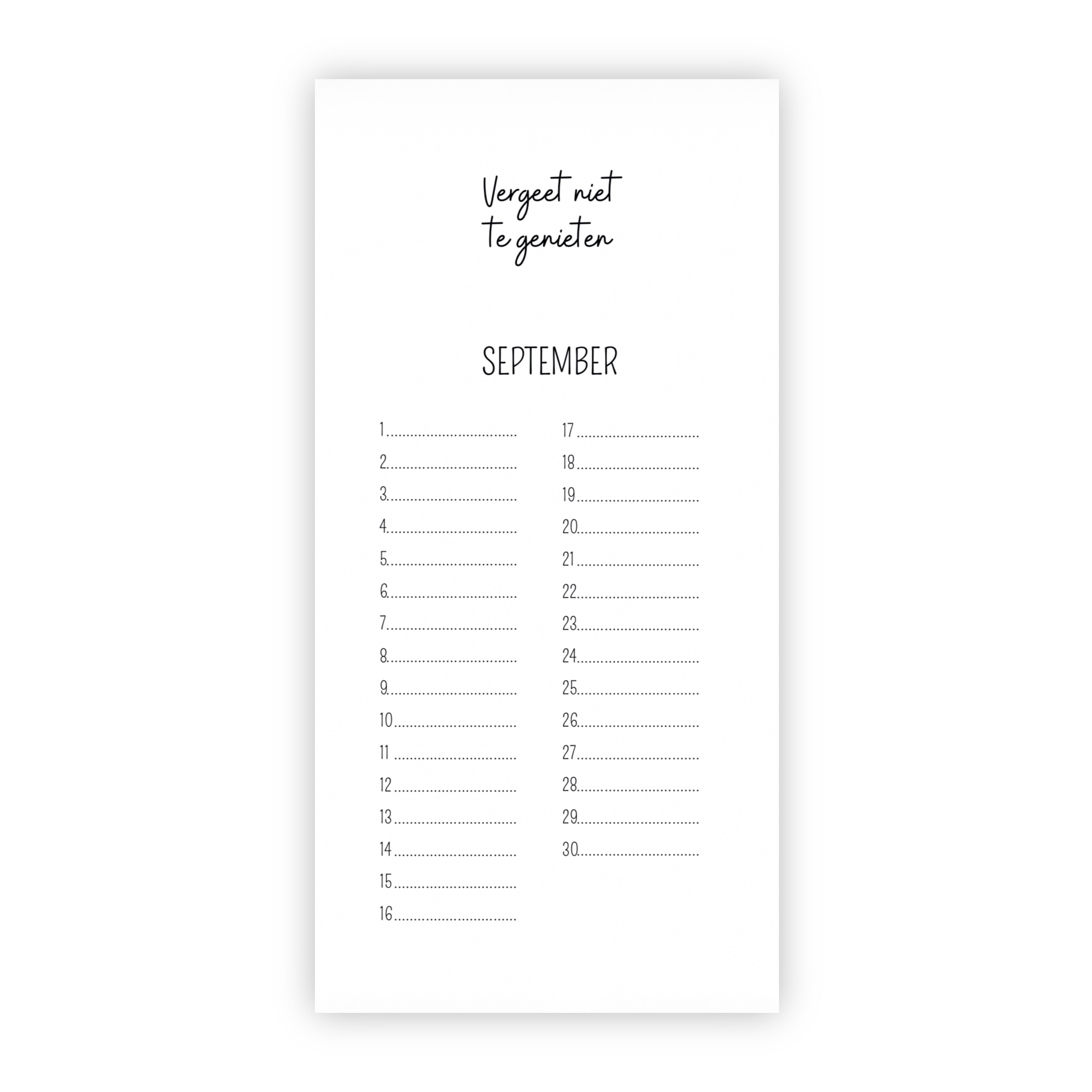 Verjaardagskalender | Taart, slingers en een lach
