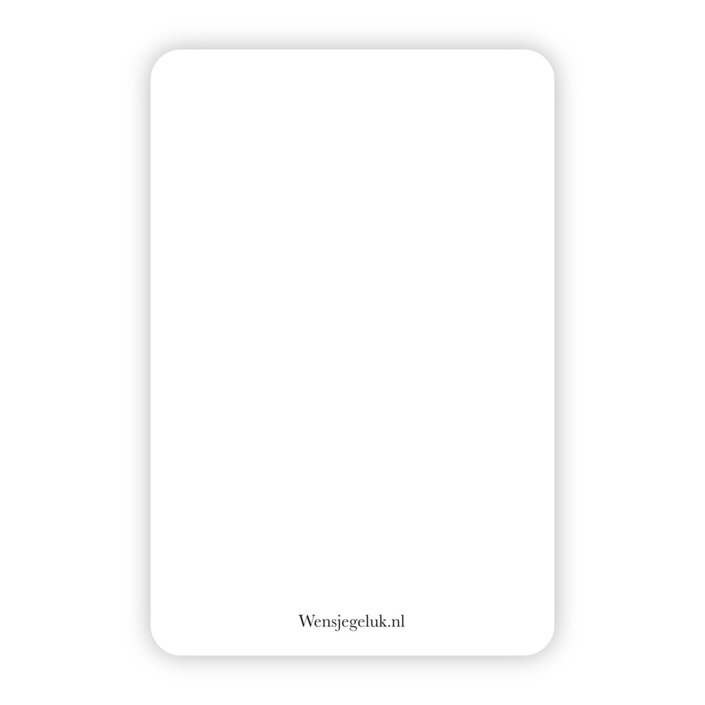 Minikaart | Getrouwd goudfolie