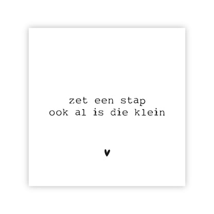 Forex tegeltje | Zet een stap ook al is die klein