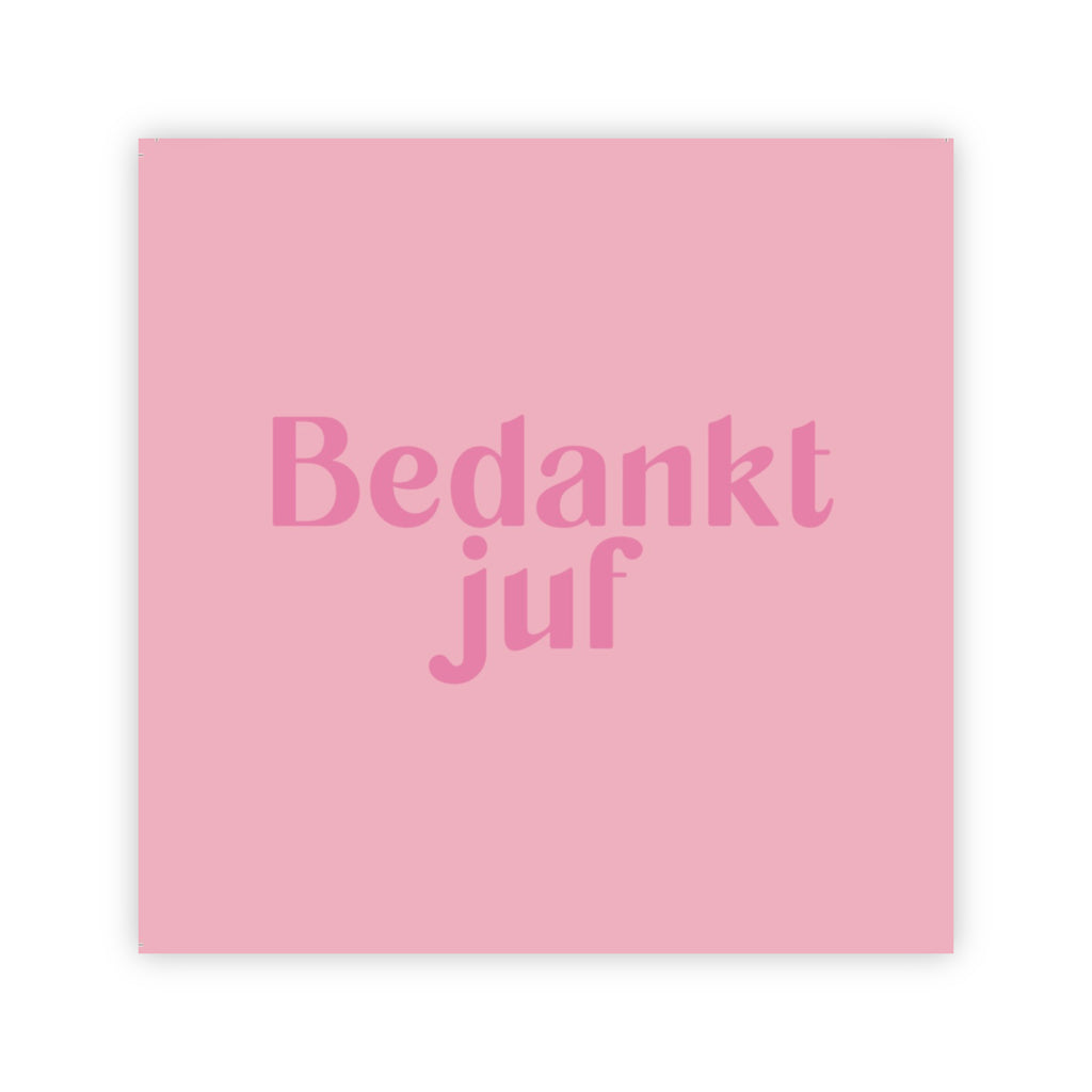 Forex tegeltje | Bedankt juf