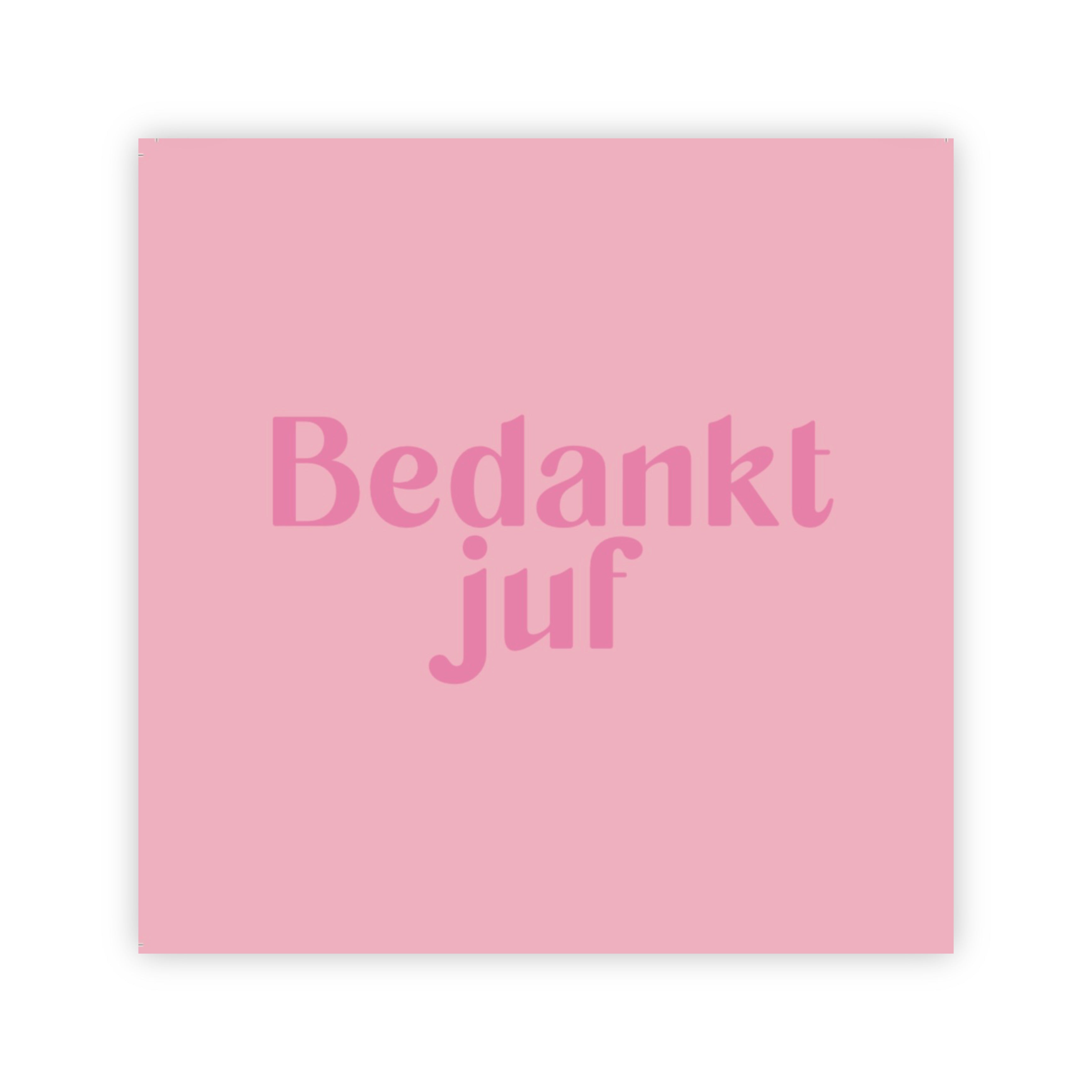 Forex tegeltje | Bedankt juf