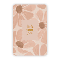 Wenskaart | Liefs voor jou goudfolie