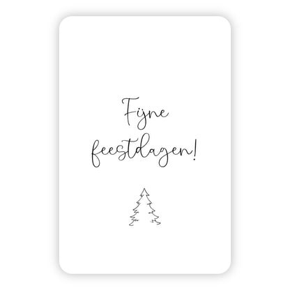 Minikaart kerst | Fijne feestdagen!