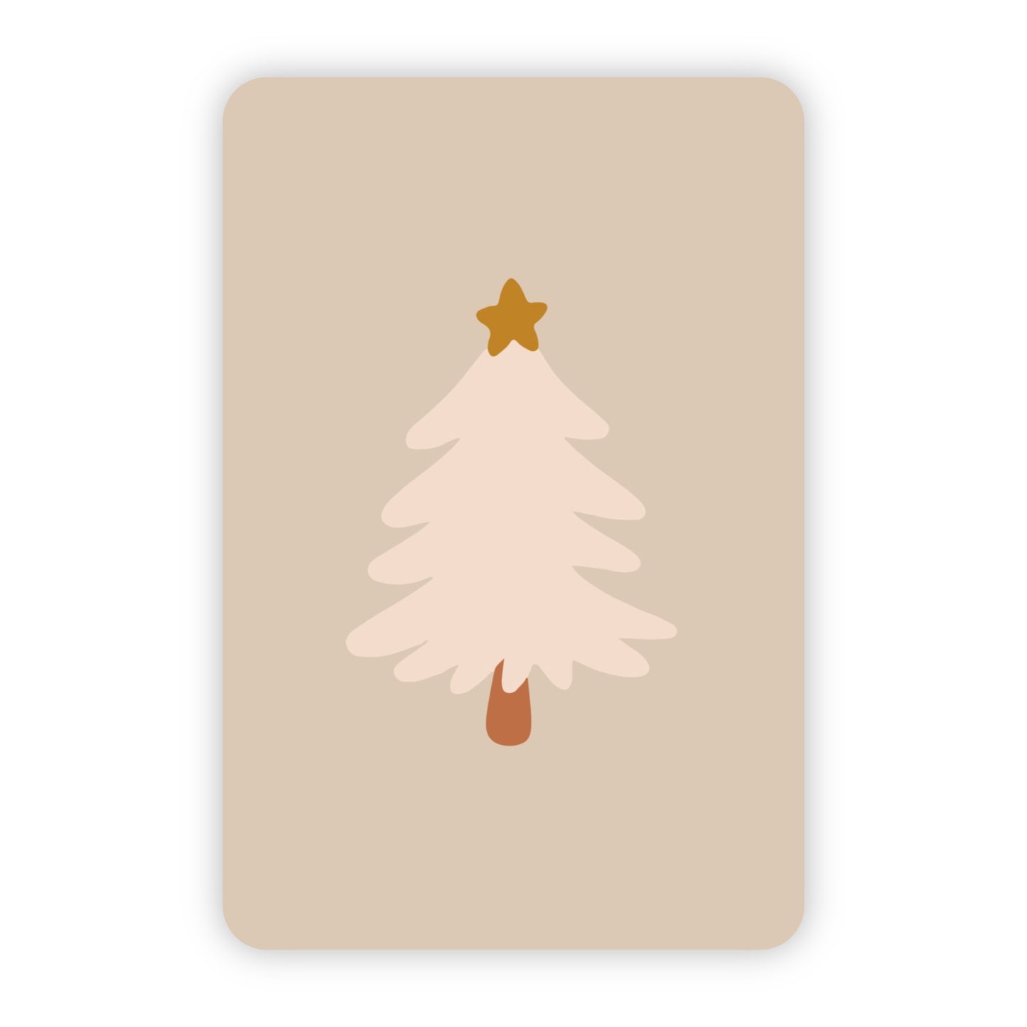 Kerstkaarten | Set van 10 met goudfolie