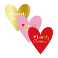 Cadeaustickers | Lovely Christmas 10 stuks goudfolie