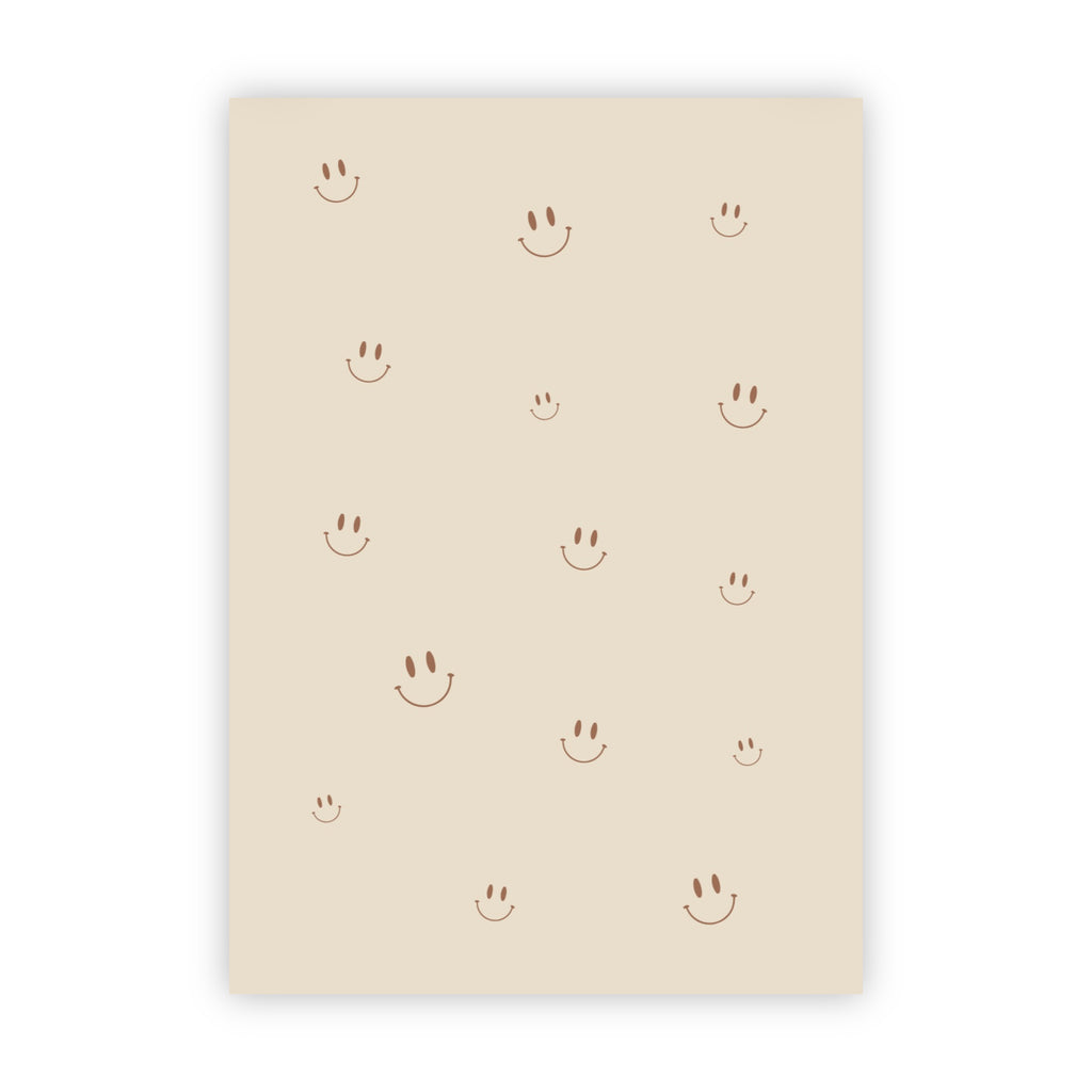 Dubbele wenskaart | Blanco smileys