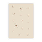 Dubbele wenskaart | Blanco smileys