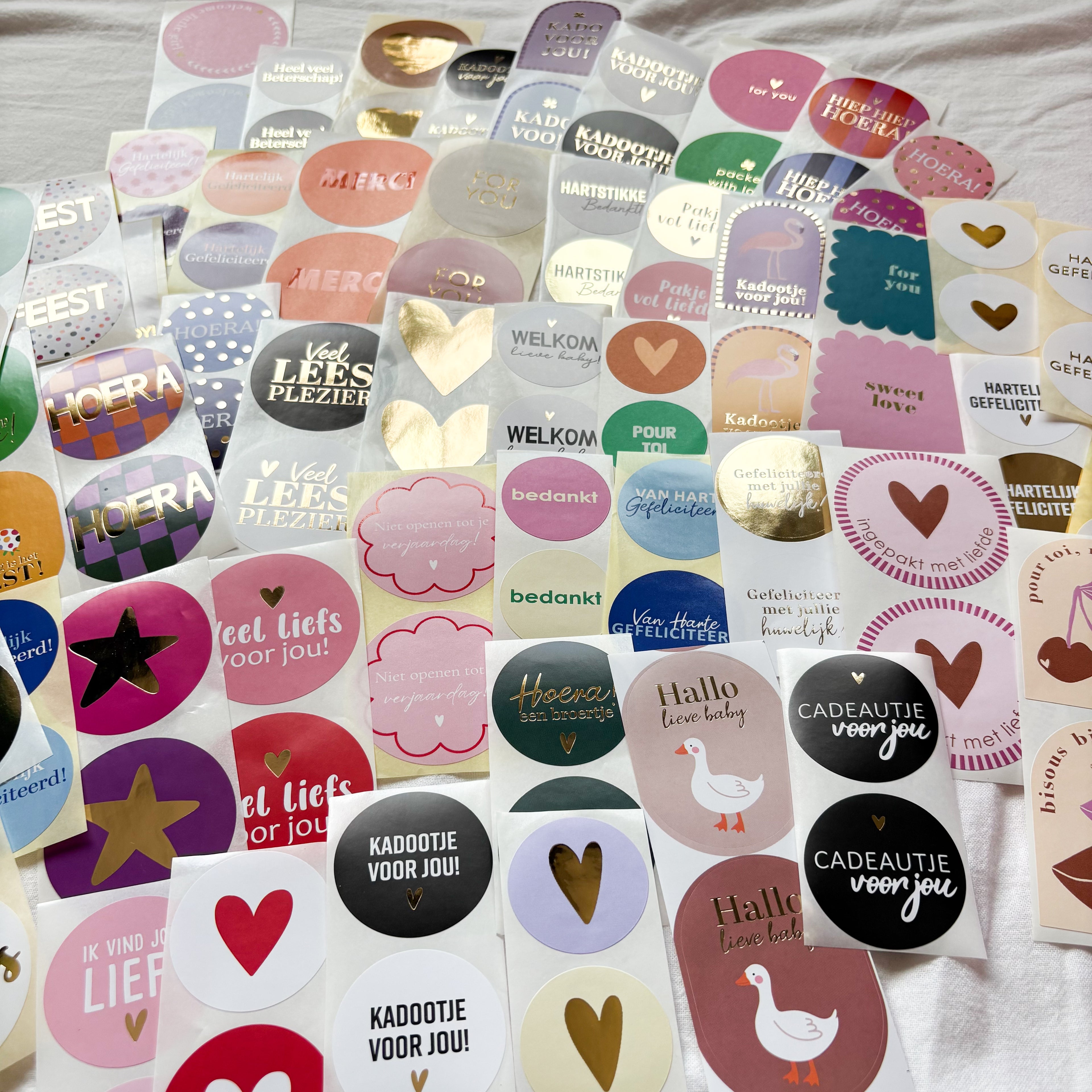Inpakset | 100 cadeaustickers