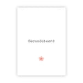 Dubbele wenskaart | Gecondoleerd