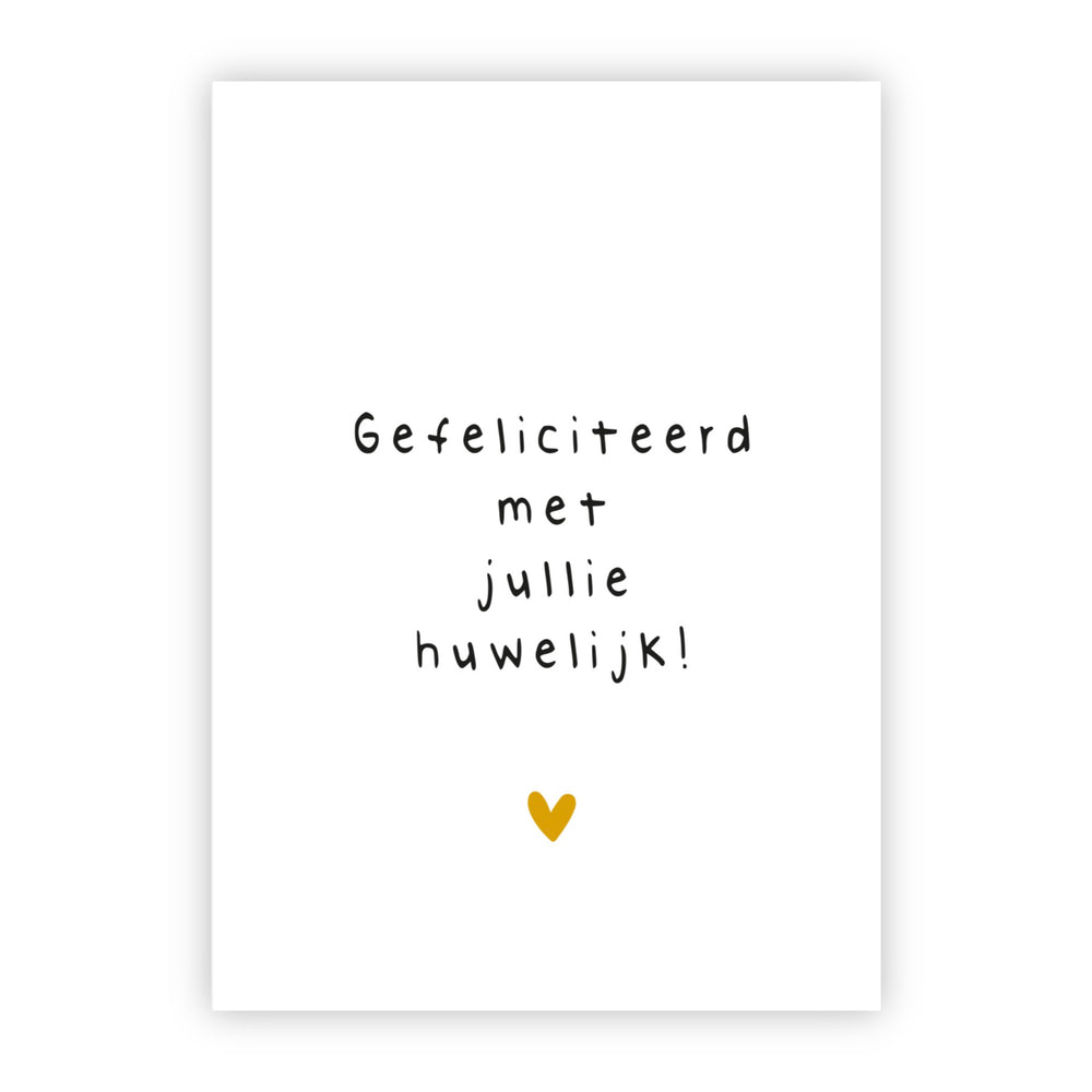 Wenskaart | Gefeliciteerd met jullie huwelijk!