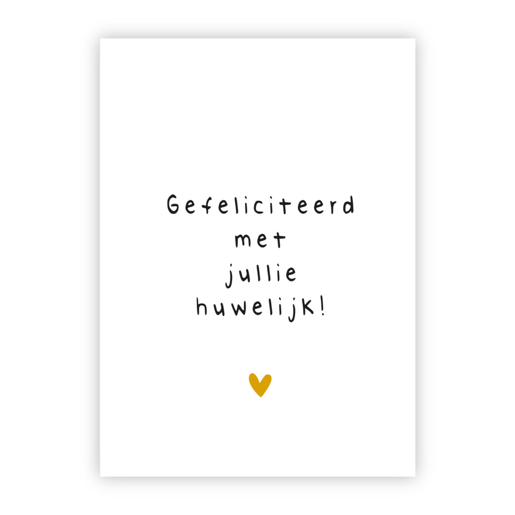 Wenskaart | Gefeliciteerd met jullie huwelijk!