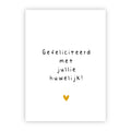 Wenskaart | Gefeliciteerd met jullie huwelijk!