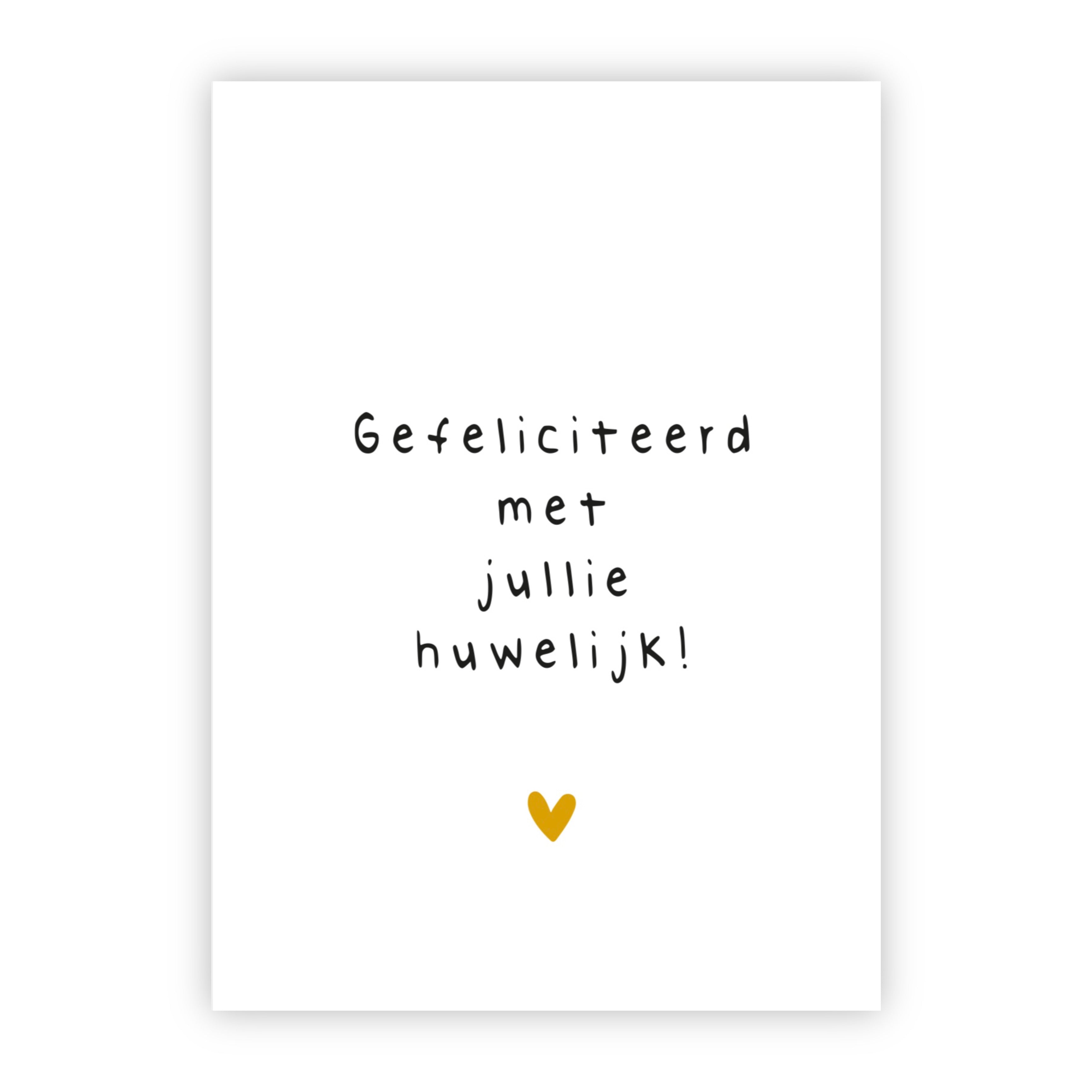 Wenskaart | Gefeliciteerd met jullie huwelijk!