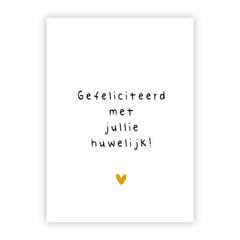 Wenskaart | Gefeliciteerd met jullie huwelijk!