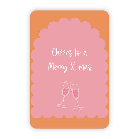Kerstkaart | Cheers to a Merry-Xmas