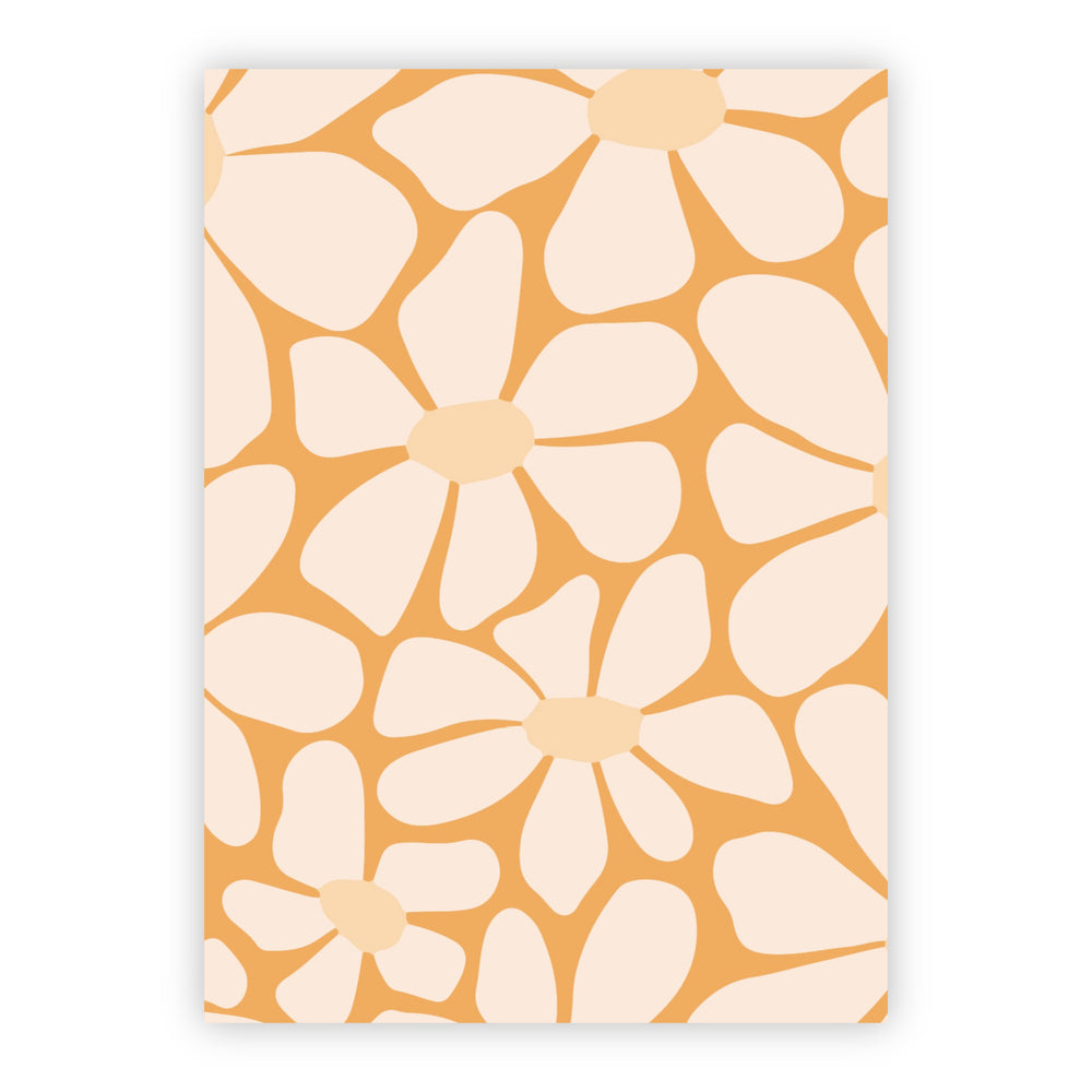 Wenskaart | Blanco bloemen