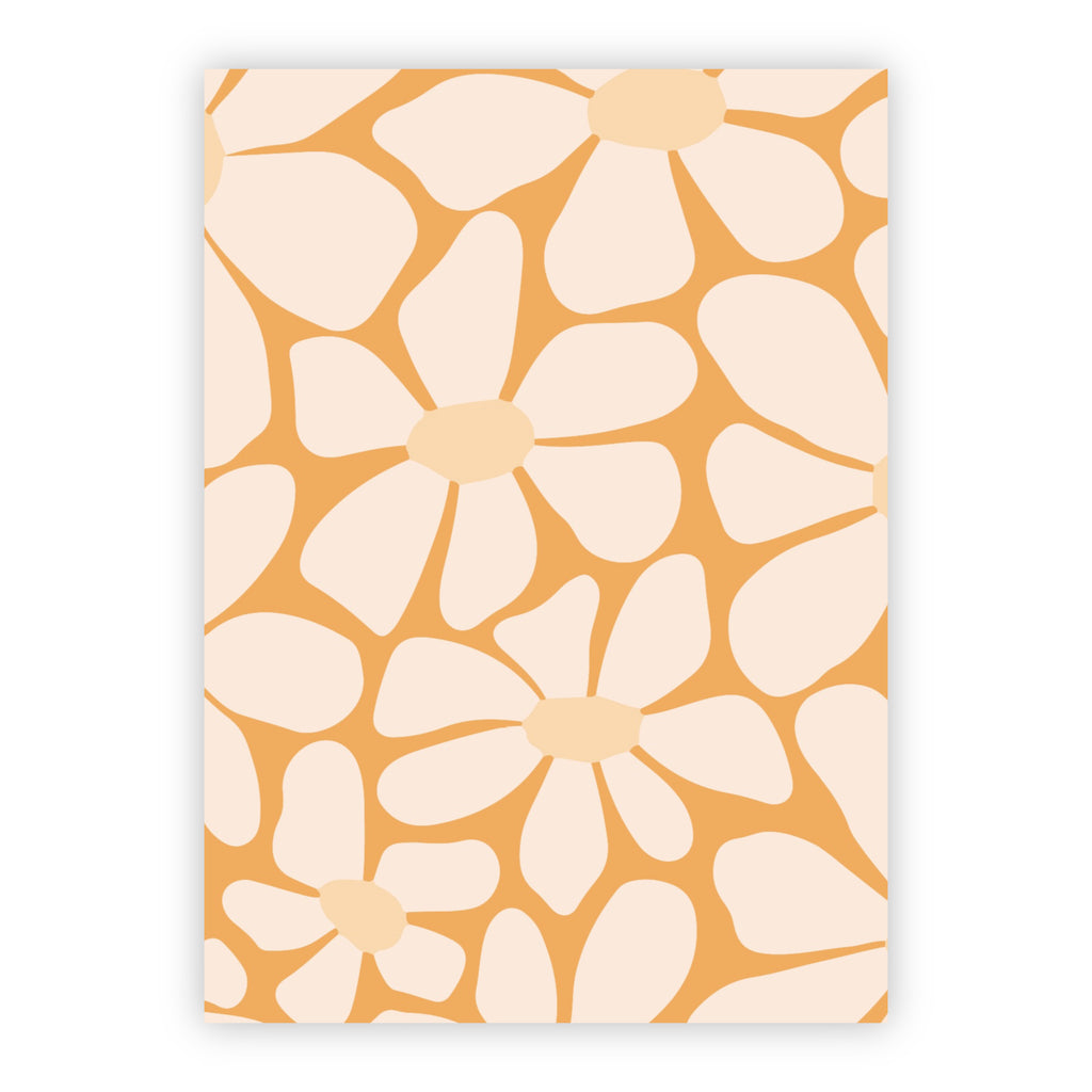 Wenskaart | Blanco bloemen