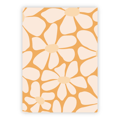 Wenskaart | Blanco bloemen