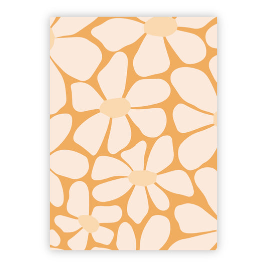 Wenskaart | Blanco bloemen