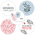 Cadeaustickers | Misletoe 10 stuks