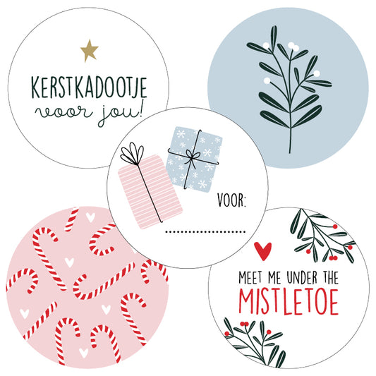 Cadeaustickers | Misletoe 10 stuks
