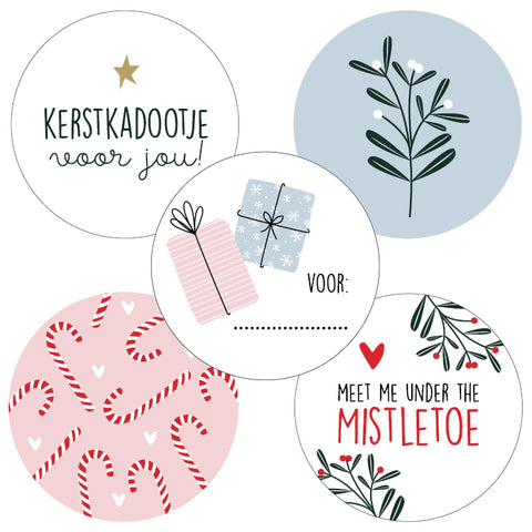 Cadeaustickers | Misletoe 10 stuks