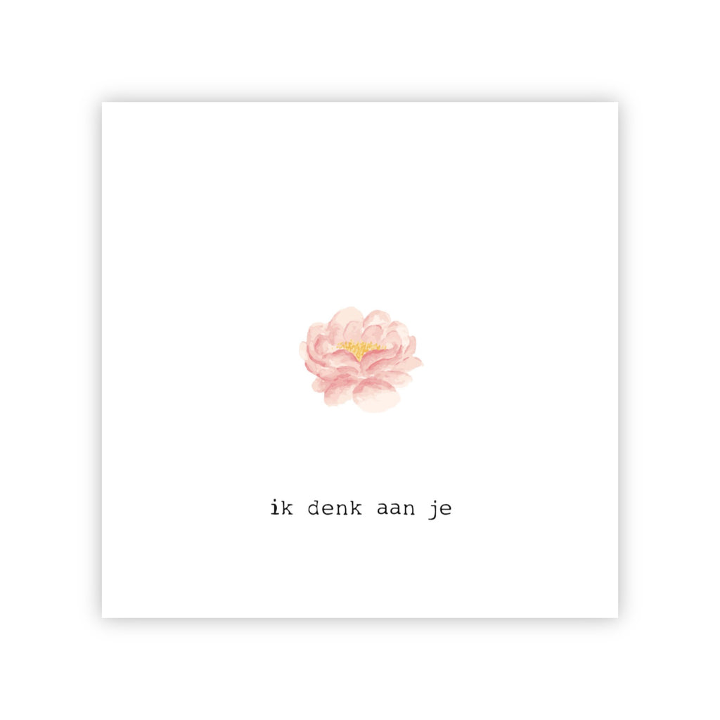 Wenskaart | Ik denk aan je