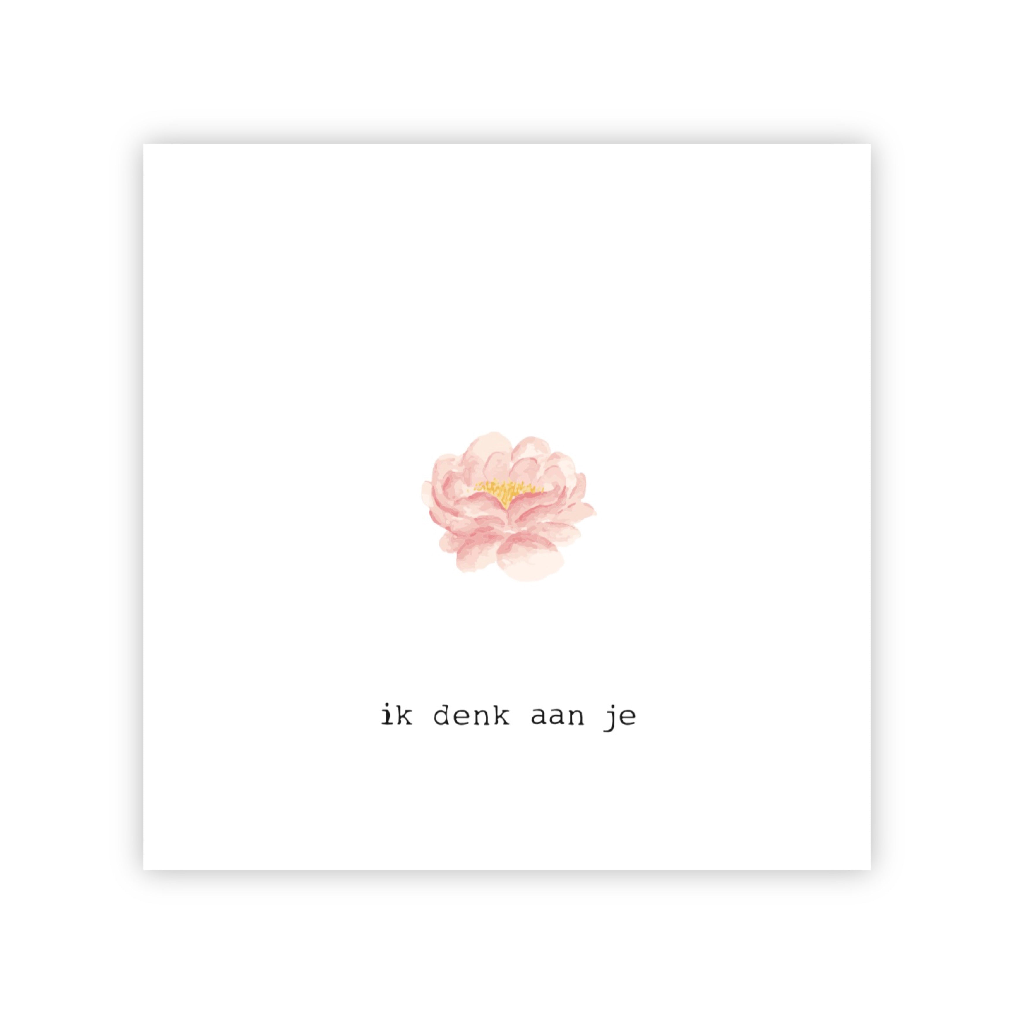 Wenskaart | Ik denk aan je