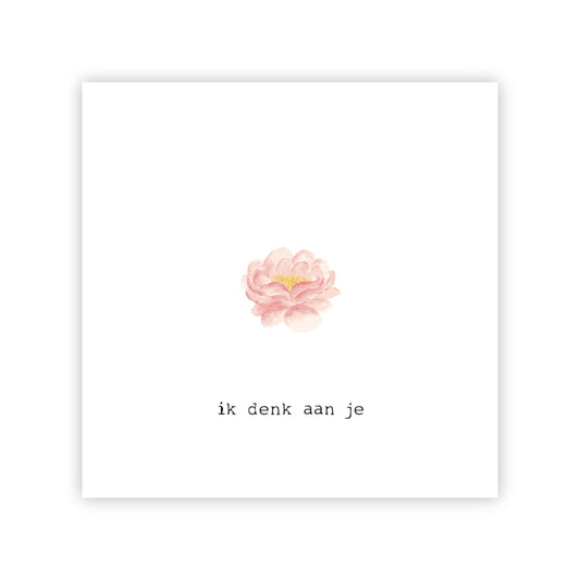 Wenskaart | Ik denk aan je